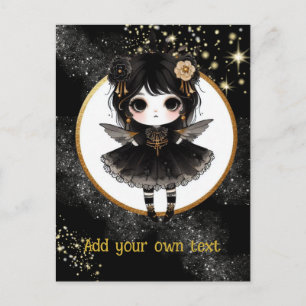 POSTKARTE   Goth Girls Kawaii Chibi Niedlich Custo