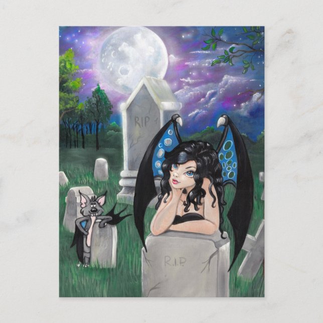 Postkarte "Gothic Mitternacht" (Vorderseite)