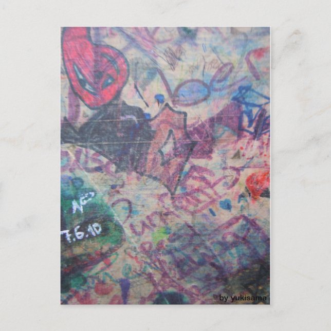 Postkarte - Grafitti (Vorderseite)