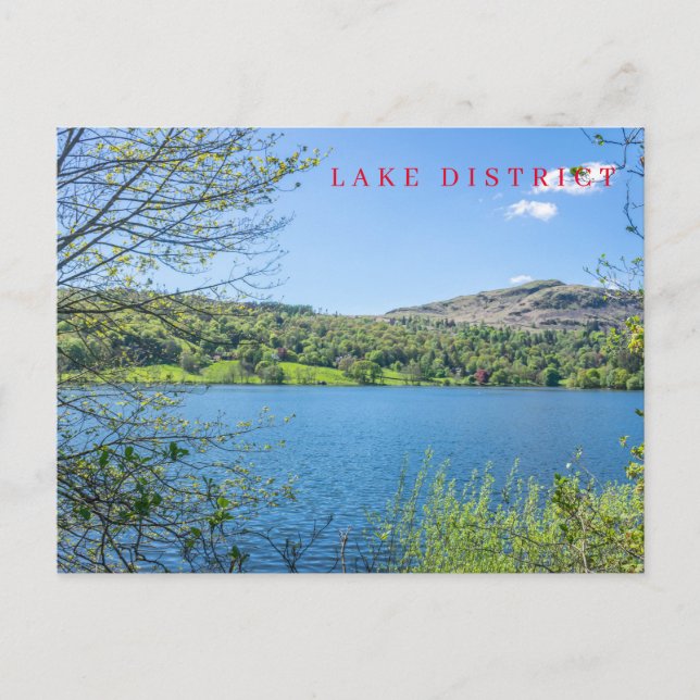 Postkarte Grasmere Seenansicht (Vorderseite)