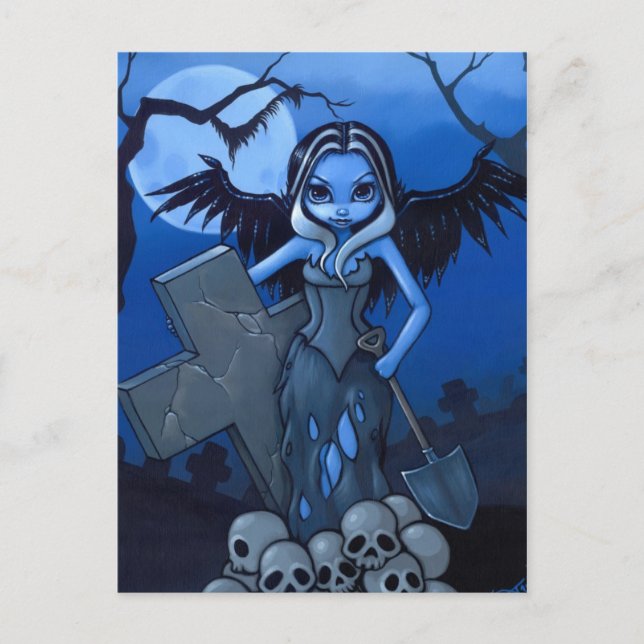Postkarte "Gravedigger" (Vorderseite)
