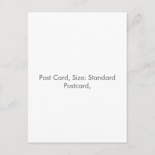 Postkarte, Größe: Standardpostkarte, Postkarte