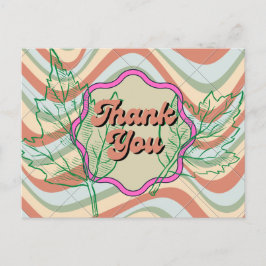 Postkarte, Größe: Standardpostkarte, vielen Dank Postkarte