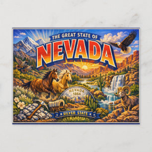 Postkarte Gruß aus Nevada
