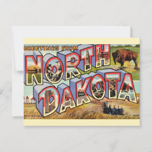 Postkarte Gruß aus North Dakota