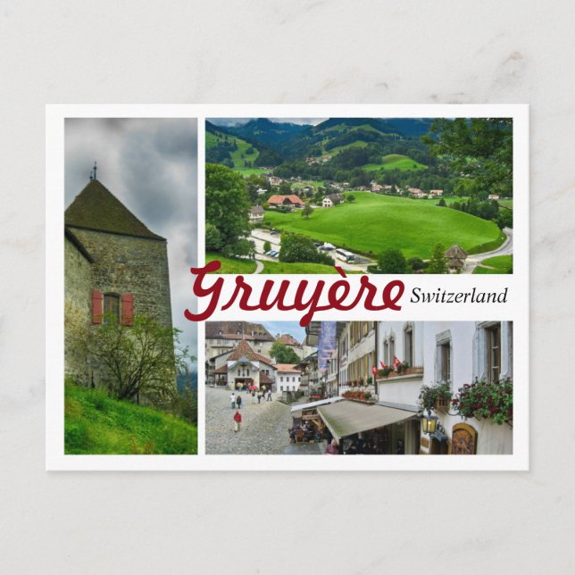 Postkarte Gruyère Schweiz (Vorderseite)