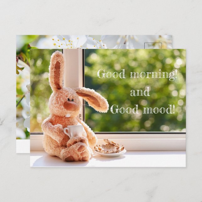 Postkarte Guten Morgen (Vorne/Hinten)