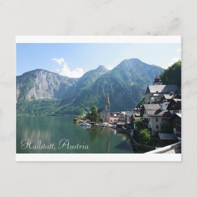Postkarte Hallstatt, Österreich (Vorderseite)