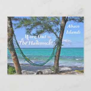 POSTKARTE, "HAMMOCK/ABACO INSELN/BAHAMAS" POSTKARTE