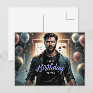 Postkarte Happy Birthday 2026 -3