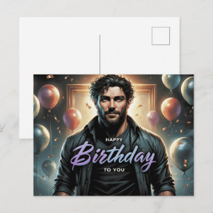 Postkarte Happy Birthday 2026 -4