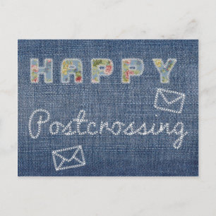 Postkarte "Happy Postcross Jeans"