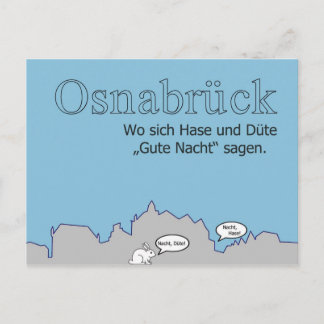 Postkarte Hase & Düte