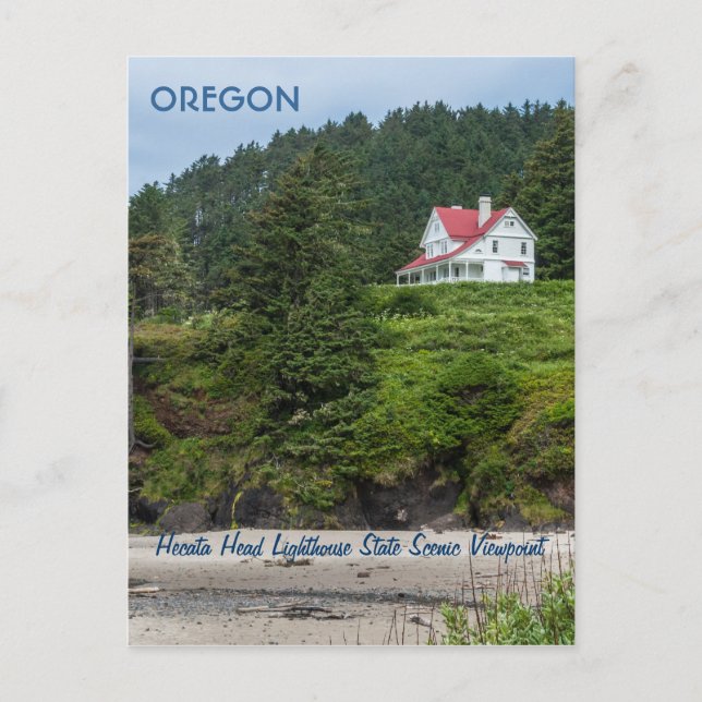 Postkarte: Haus bei Hecata Head (Portrait) Postkarte (Vorderseite)