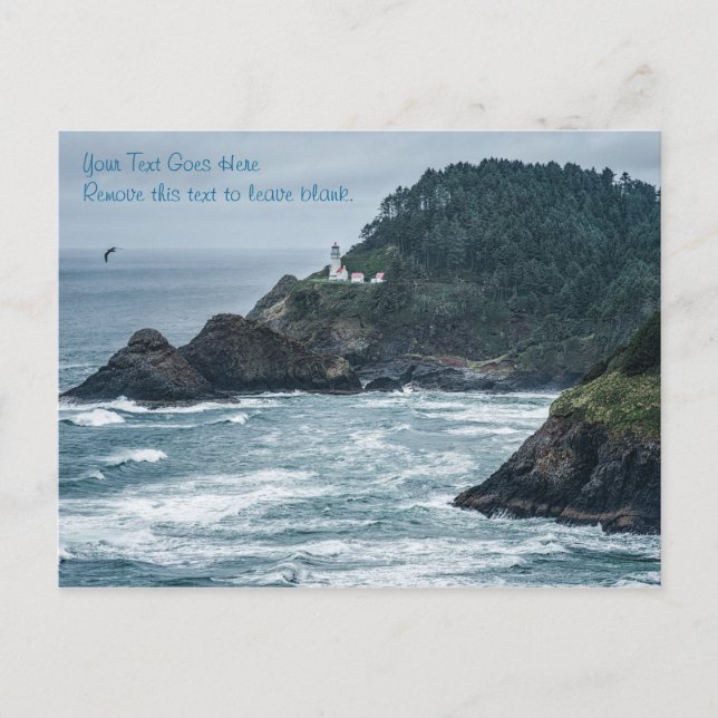 Postkarte: Hecata Head Lighthouse (Landschaft) Postkarte (Vorderseite)