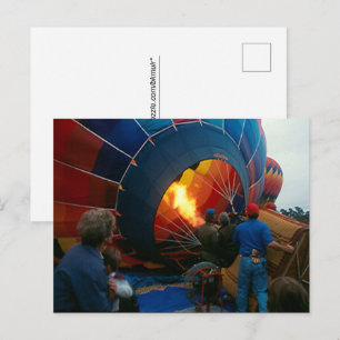 Postkarte - Heißluftballon füllen
