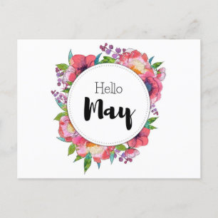 Postkarte Hello May