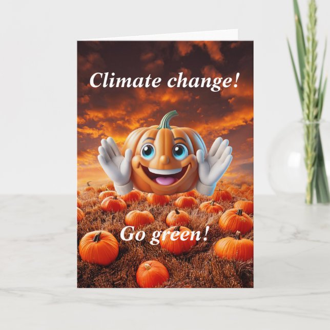 Postkarte, Helloween Feiertagskarte (Vorderseite)