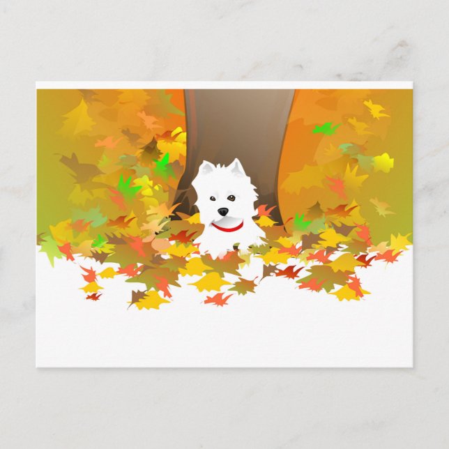 Postkarte - Herbstleeves (Vorderseite)
