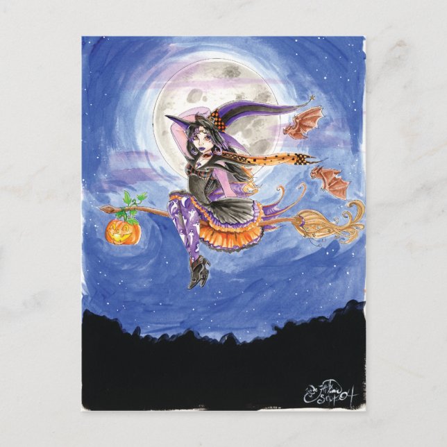 Postkarte "Hester and the Bats" (Vorderseite)