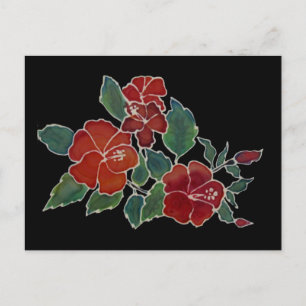 Postkarte - Hibiskus Blossom