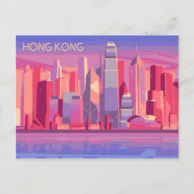 Postkarte Hongkong (Vorderseite)