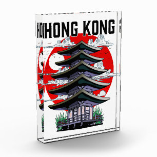 Postkarte Hongkong Fotoblock