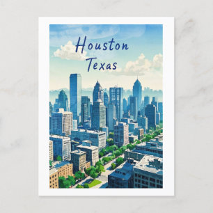 Postkarte Houston Texas