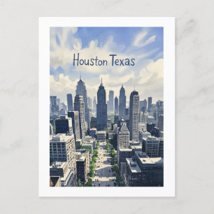 Postkarte Houston Texas
