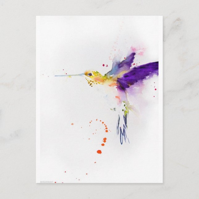Postkarte - Humming Bird (Vorderseite)
