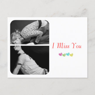 Postkarte "I Miss You"