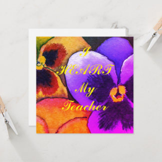 Postkarte "Ich höre meinen Lehrer"