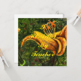 Postkarte "Ich höre meinen Lehrer"