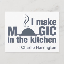 Postkarte "Ich mache Magie"-individuelle Name