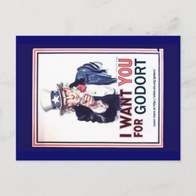 Postkarte - Ich Wollte Sie für GODORT (Vorderseite)