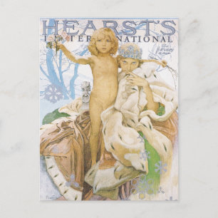 Postkarte: Illustration des Magazins Mucha Postkarte