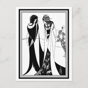 Postkarte: Illustration von Aubrey Beardsley Postkarte