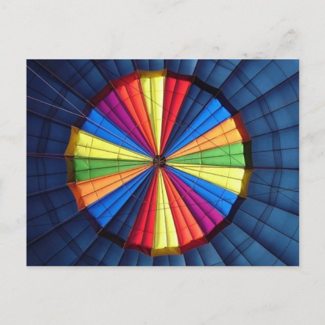 Postkarte im Heißluftballon (Vorderseite)