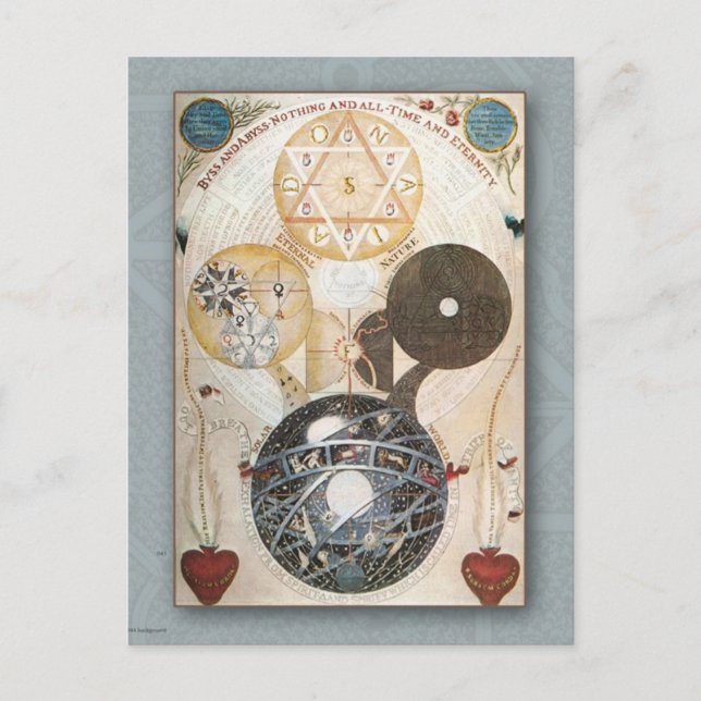 Postkarte im Vintag/steamponischen Stil (Vorderseite)