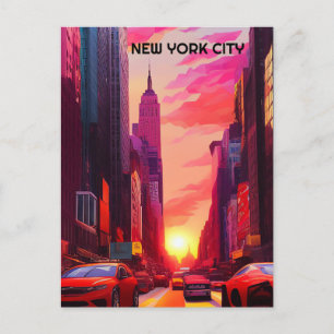 POSTKARTE IM VINTAGE-STIL AUS NEW YORK CITY