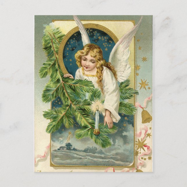 Postkarte - Immergrüner Engel (Vorderseite)
