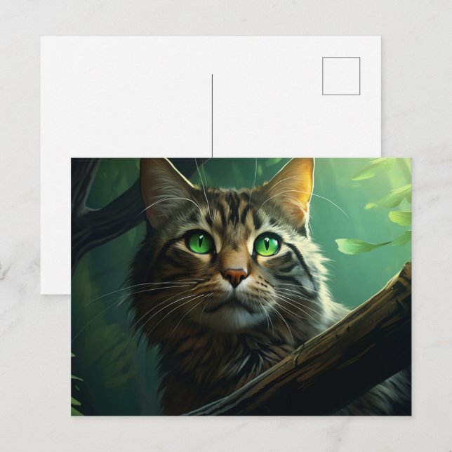 Postkarte In the Heart of the Jungle (Vorne/Hinten)