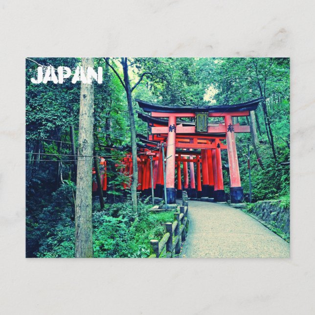 Postkarte - Japan - Torii Gates in Kyoto (Vorderseite)