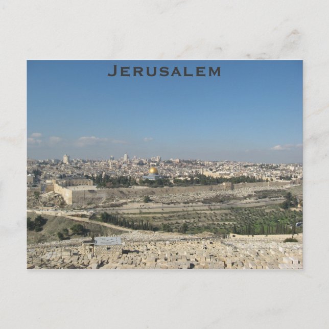 Postkarte Jerusalem (Vorderseite)