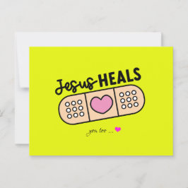 Postkarte Jesus heilt auch heute - auch Dich