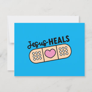 Postkarte Jesus heilt - Jesus heals