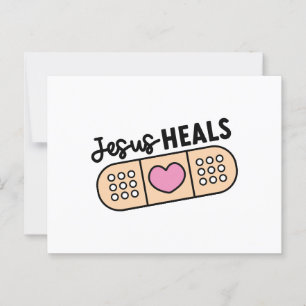 Postkarte Jesus heilt - Jesus heals