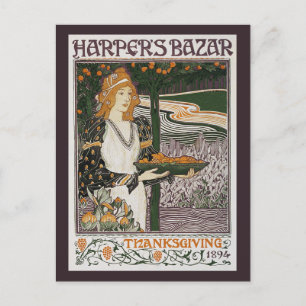Postkarte: Jugendstil - L.Rhead - Erntedankfest Feiertagspostkarte