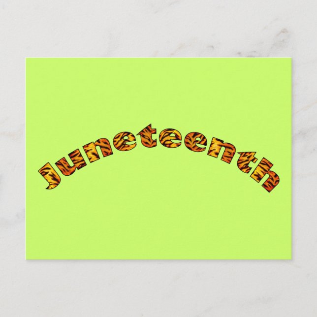 Postkarte: Juneteenth Postkarte (Vorderseite)