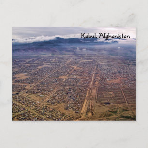 Postkarte:  Kabul von oben Postkarte